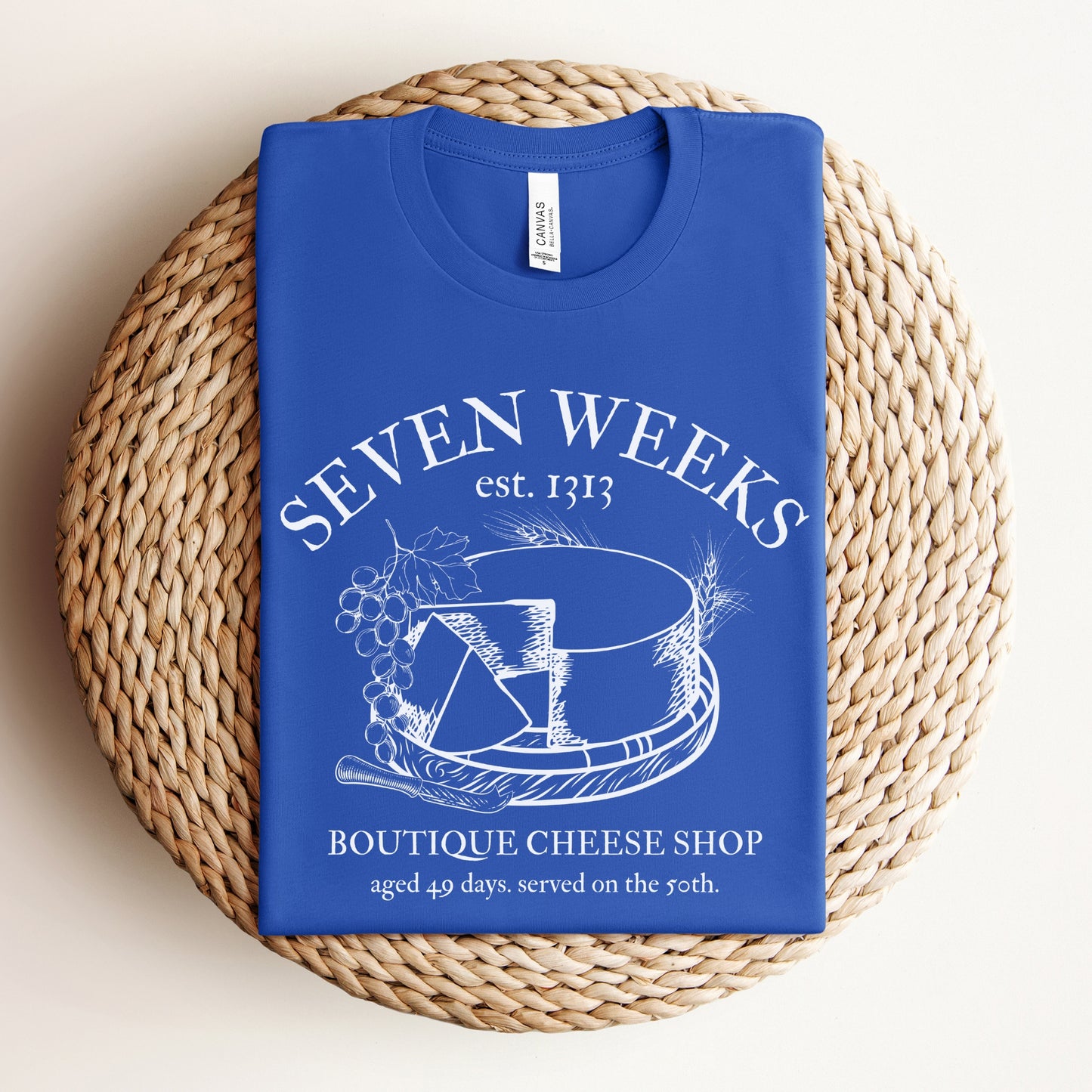 Seven Weeks Cheese Shop | Shavuot Humor T-shirt