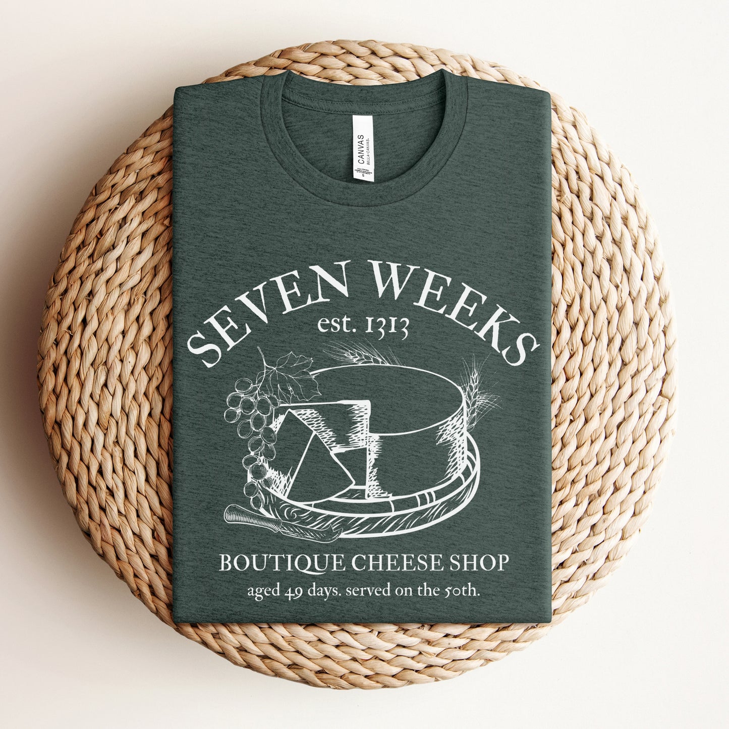 Seven Weeks Cheese Shop | Shavuot Humor T-shirt