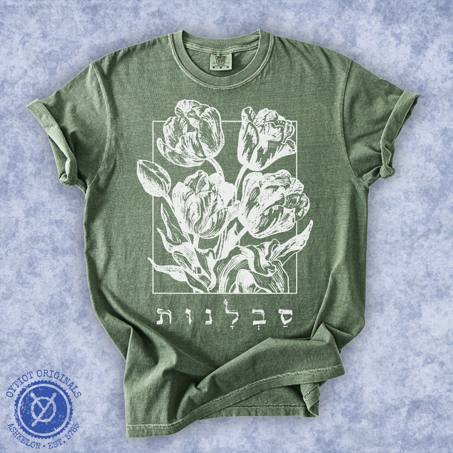 סבלנות | Patience In Hebrew Washed T-shirt