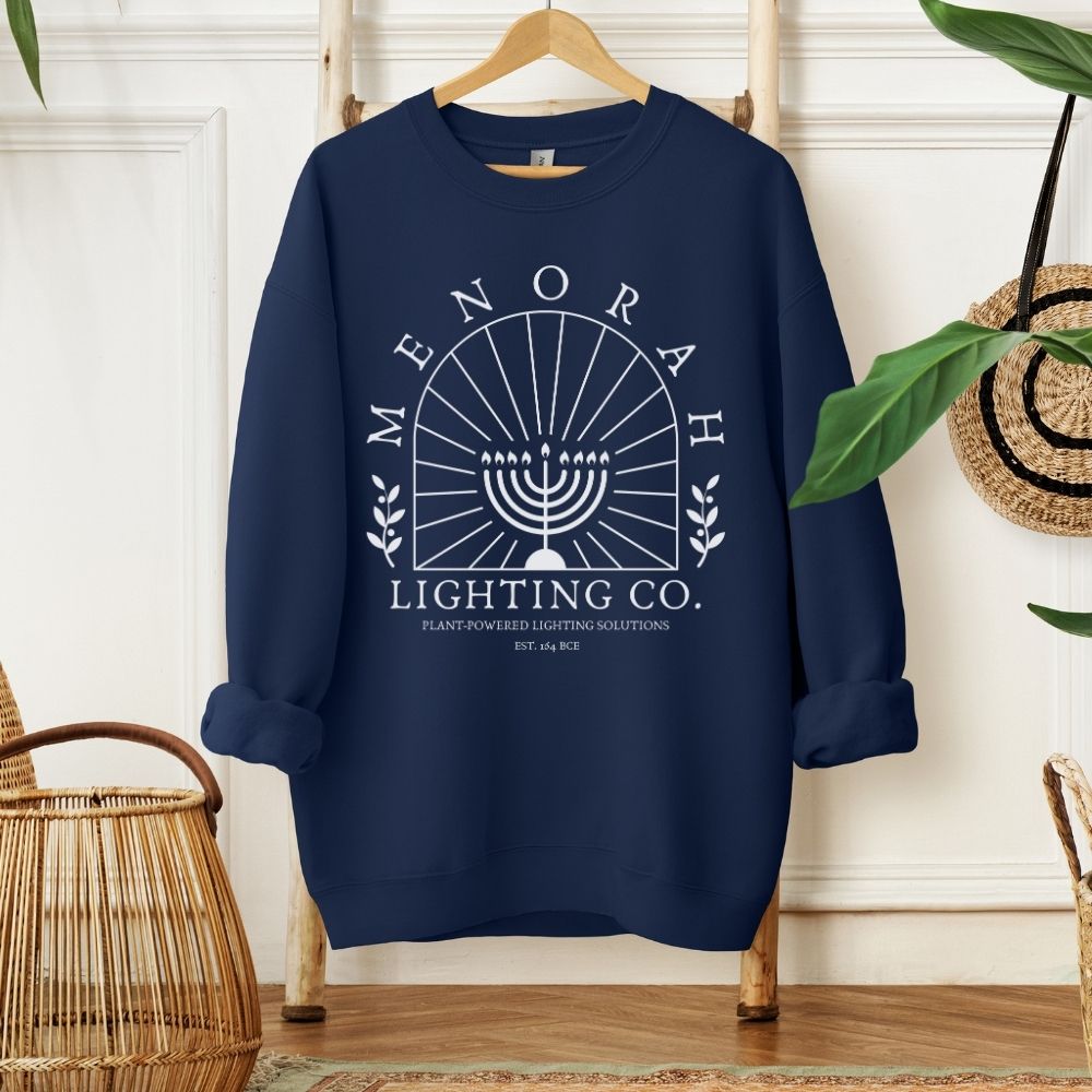 Menorah Lighting Co. | Hanukkah Humor Sweatshirt