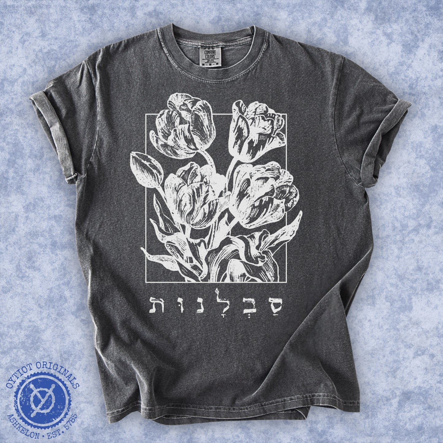 סבלנות | Patience In Hebrew Washed T-shirt