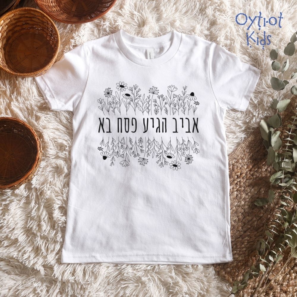 אביב הגיע פסח בא | Passover Youth T-shirt
