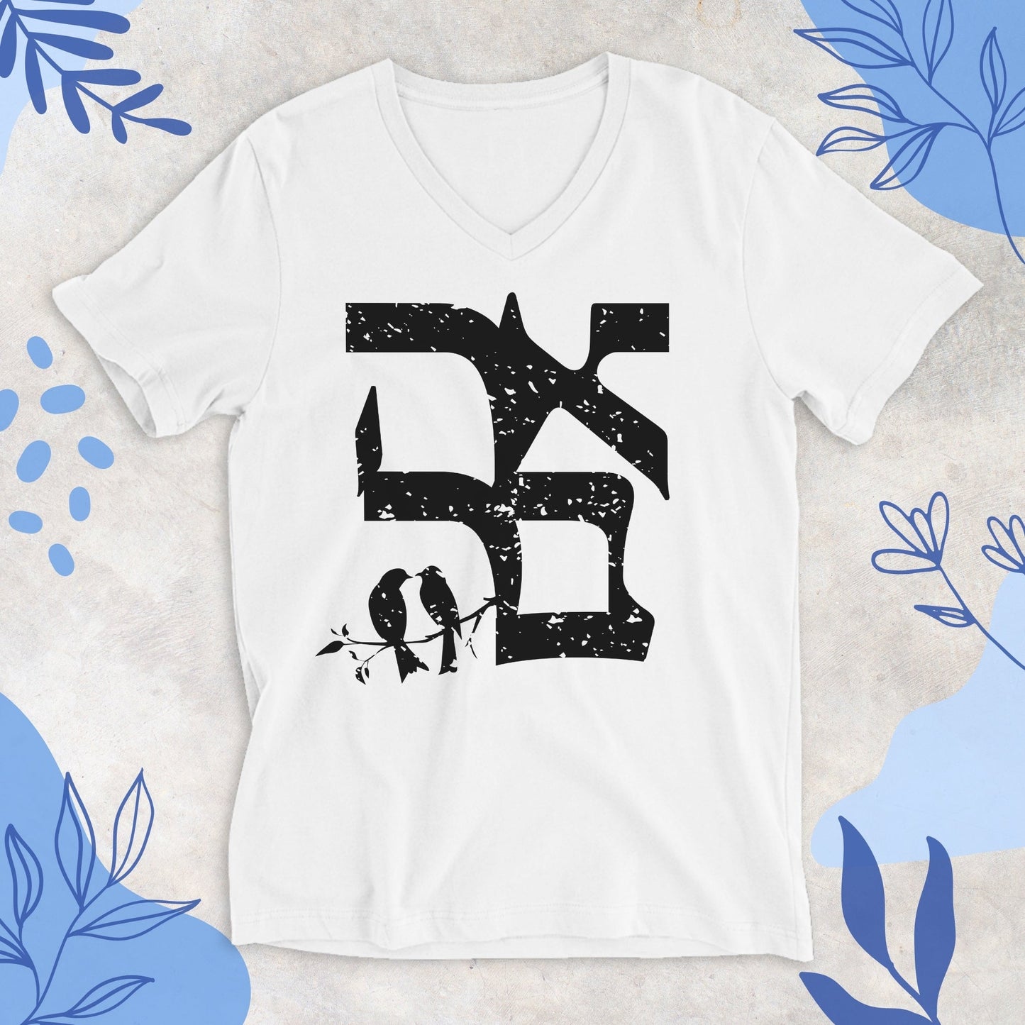 אהבה | Ahava V - neck T-shirt - Oytiot