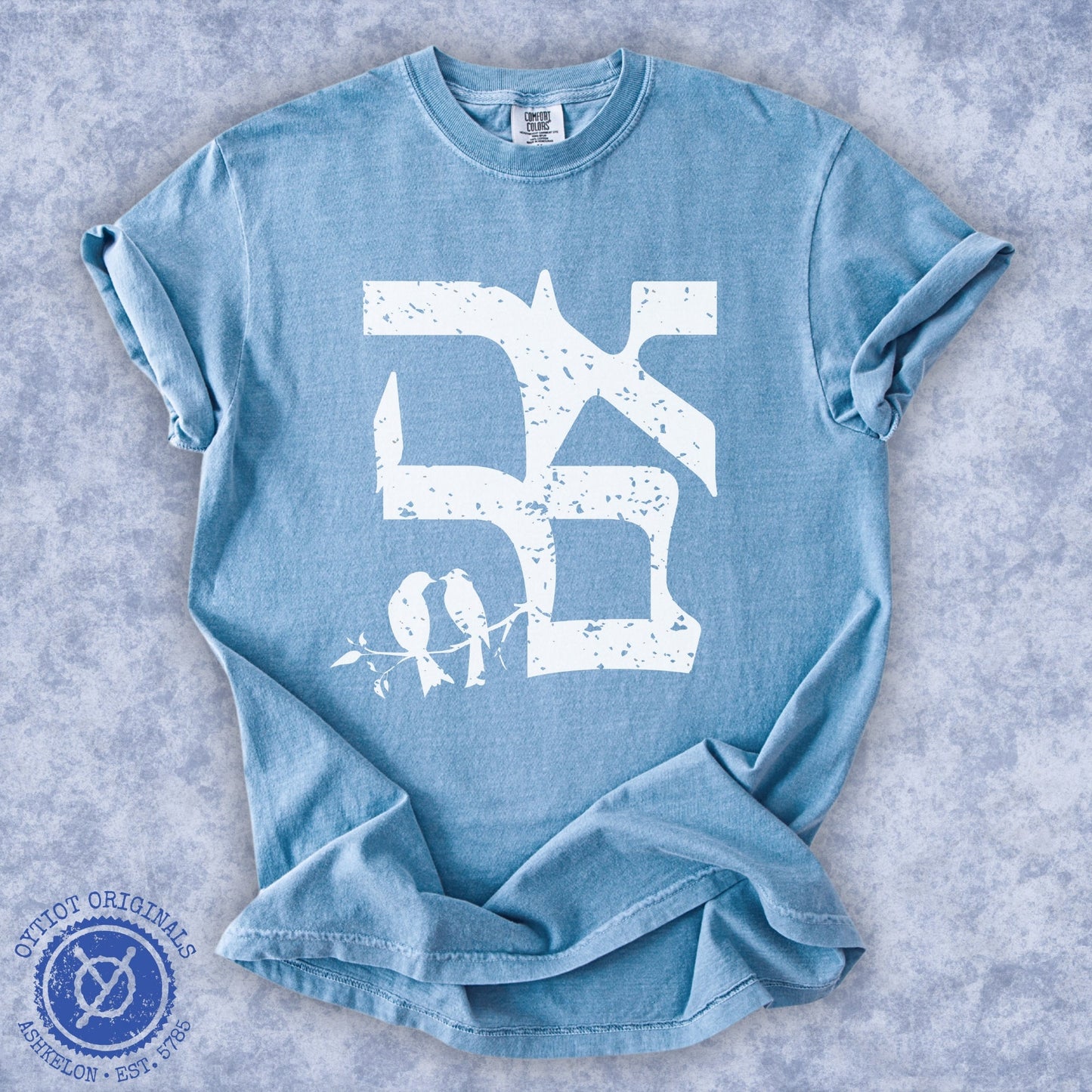 אהבה | Washed T-shirt - Oytiot