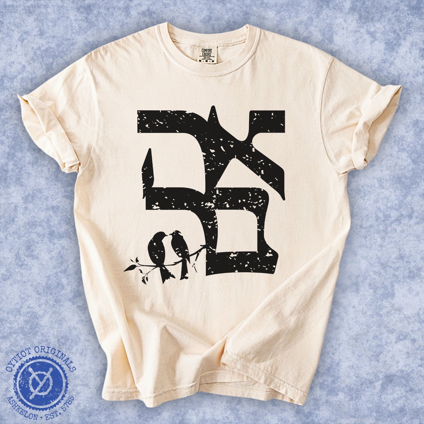 אהבה | Washed T-shirt - Oytiot