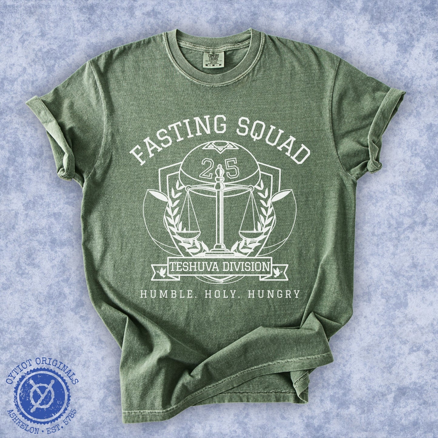 Fasting Squad | Yom Kippur Humor Washed T-shirt - Oytiot