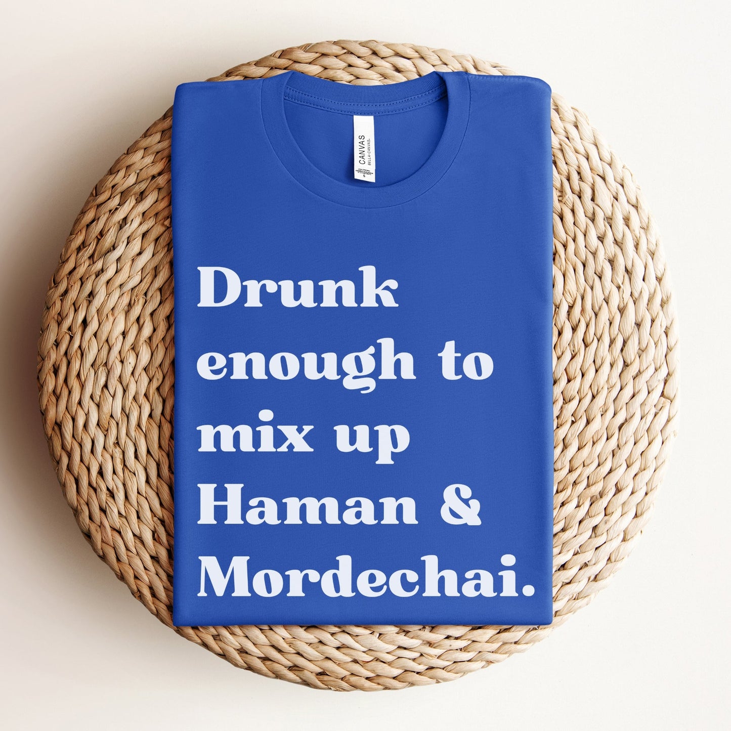 Funny Purim T-shirt | Drunk Enough To Mix Up Haman & Mordechai - Oytiot