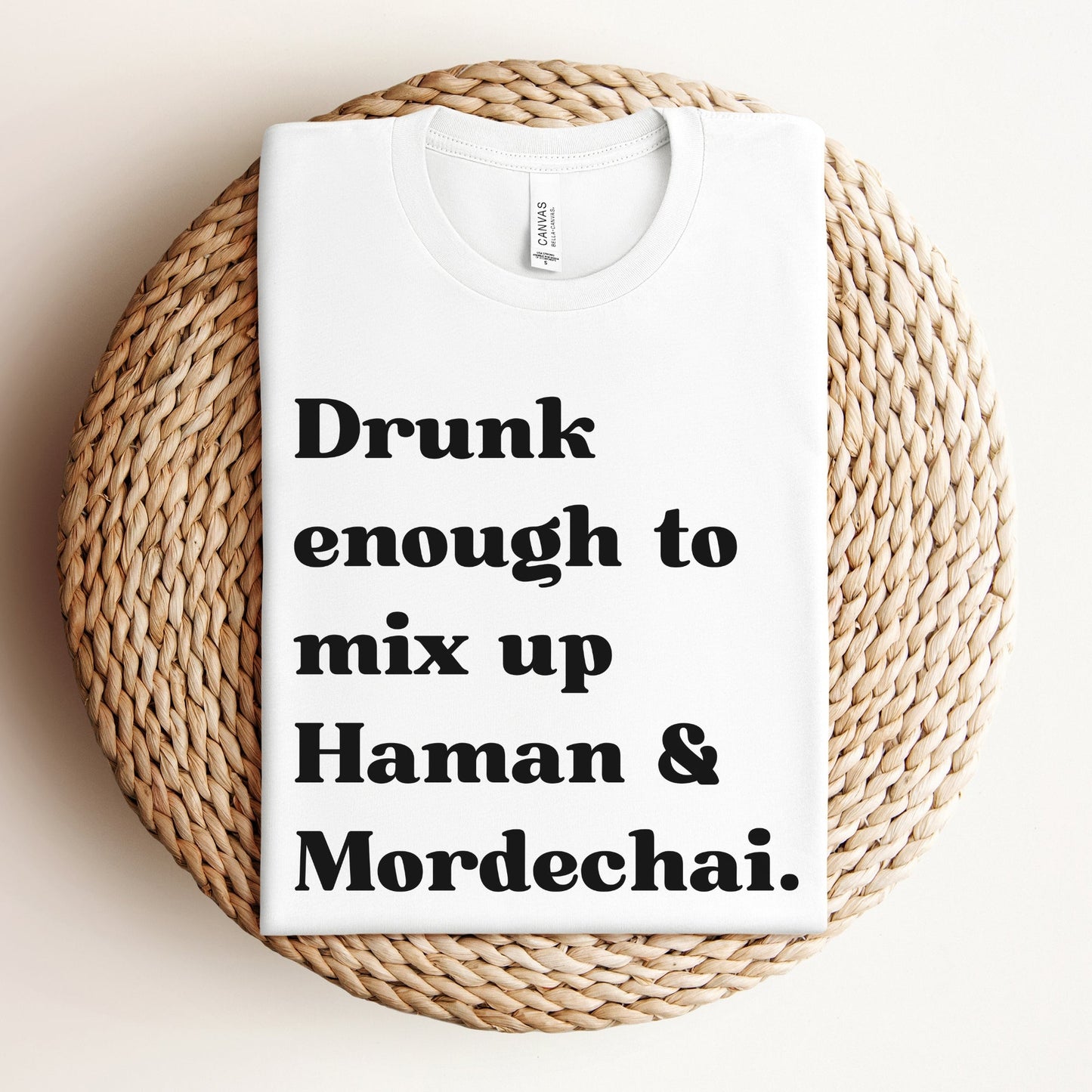 Funny Purim T-shirt | Drunk Enough To Mix Up Haman & Mordechai - Oytiot