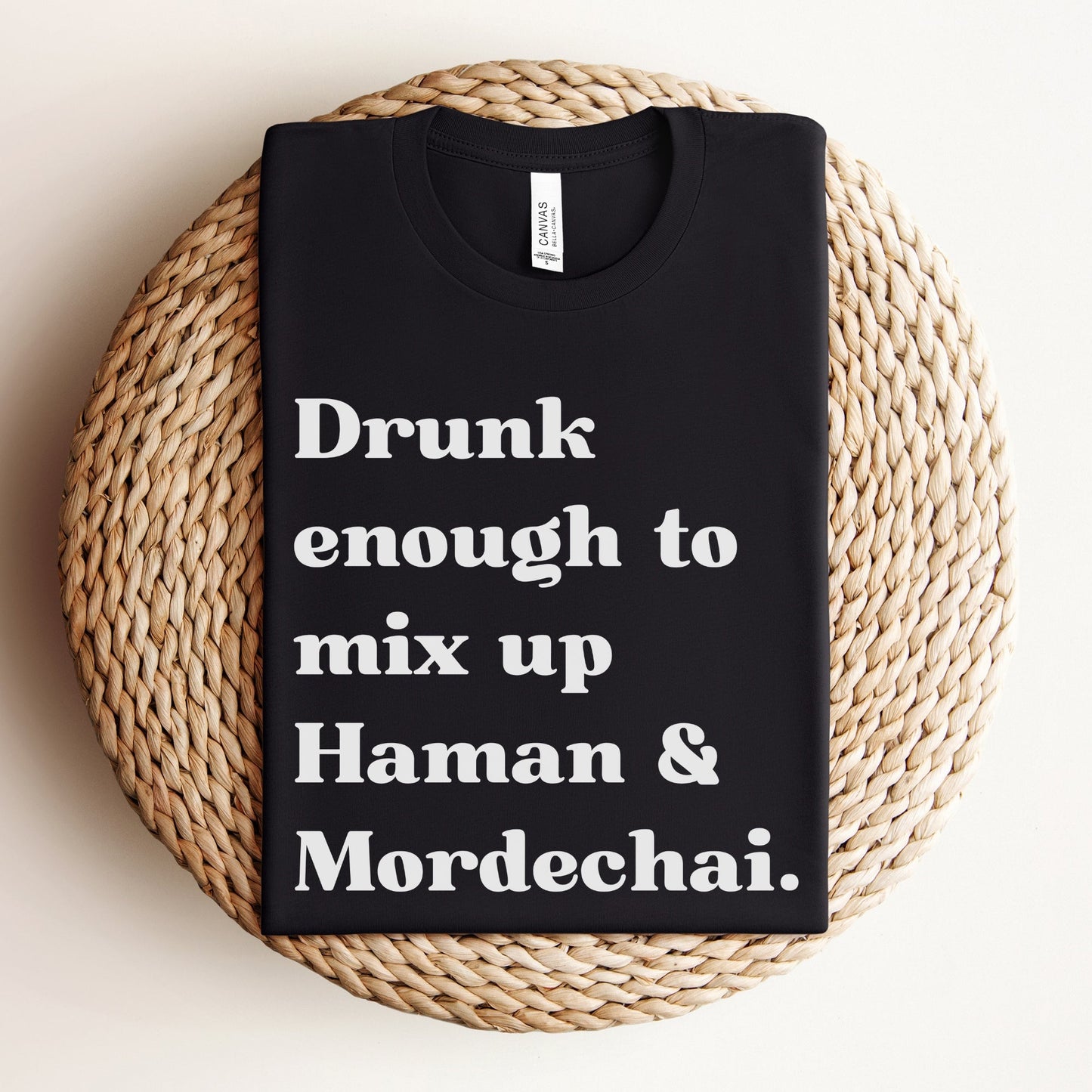 Funny Purim T-shirt | Drunk Enough To Mix Up Haman & Mordechai - Oytiot