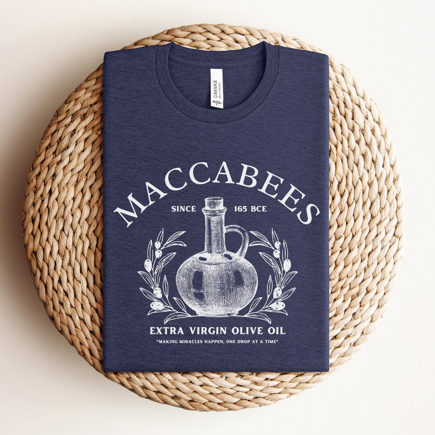 Humoristic Jewish T-shirt | Maccabees Olive Oil - Oytiot
