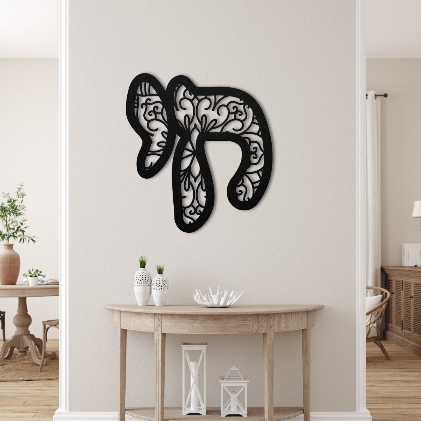 חי | Chai Hebrew Metal Wall Art - Oytiot