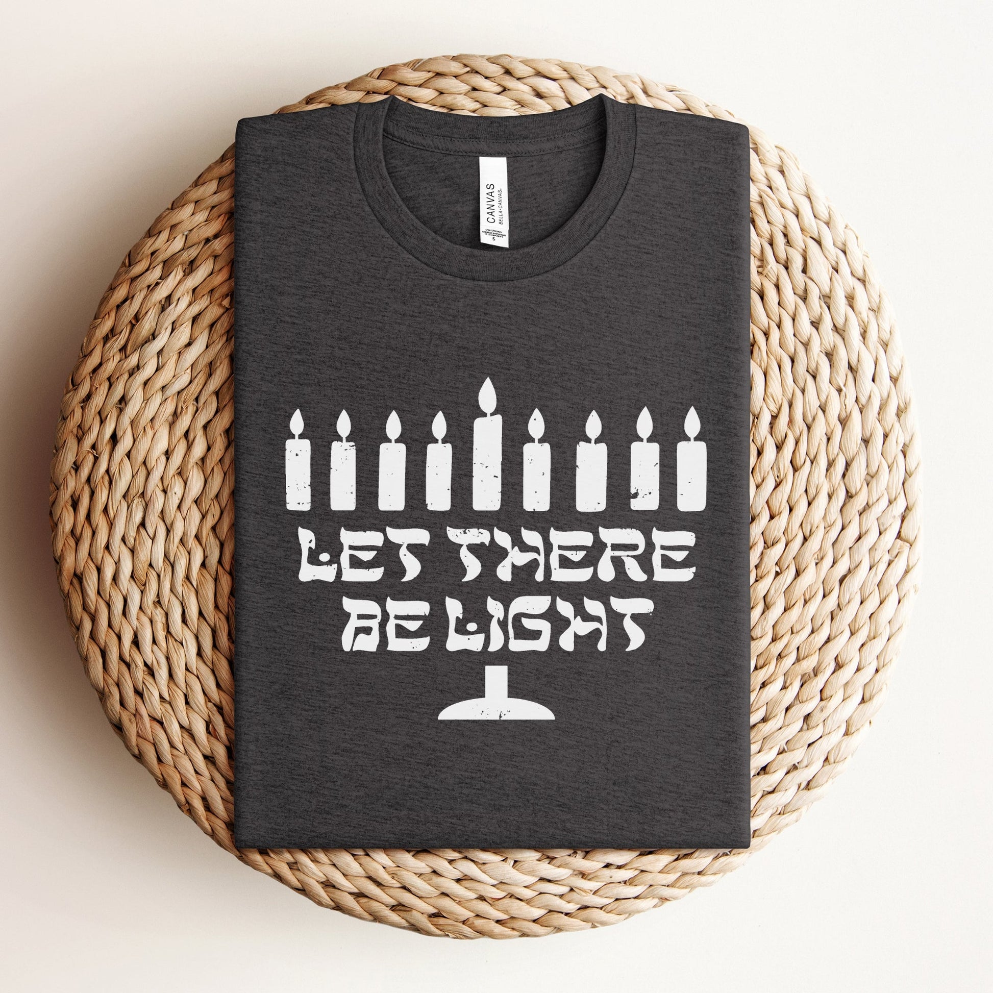 Let There Be Light | Hanukkah Menorah T-shirt - Oytiot