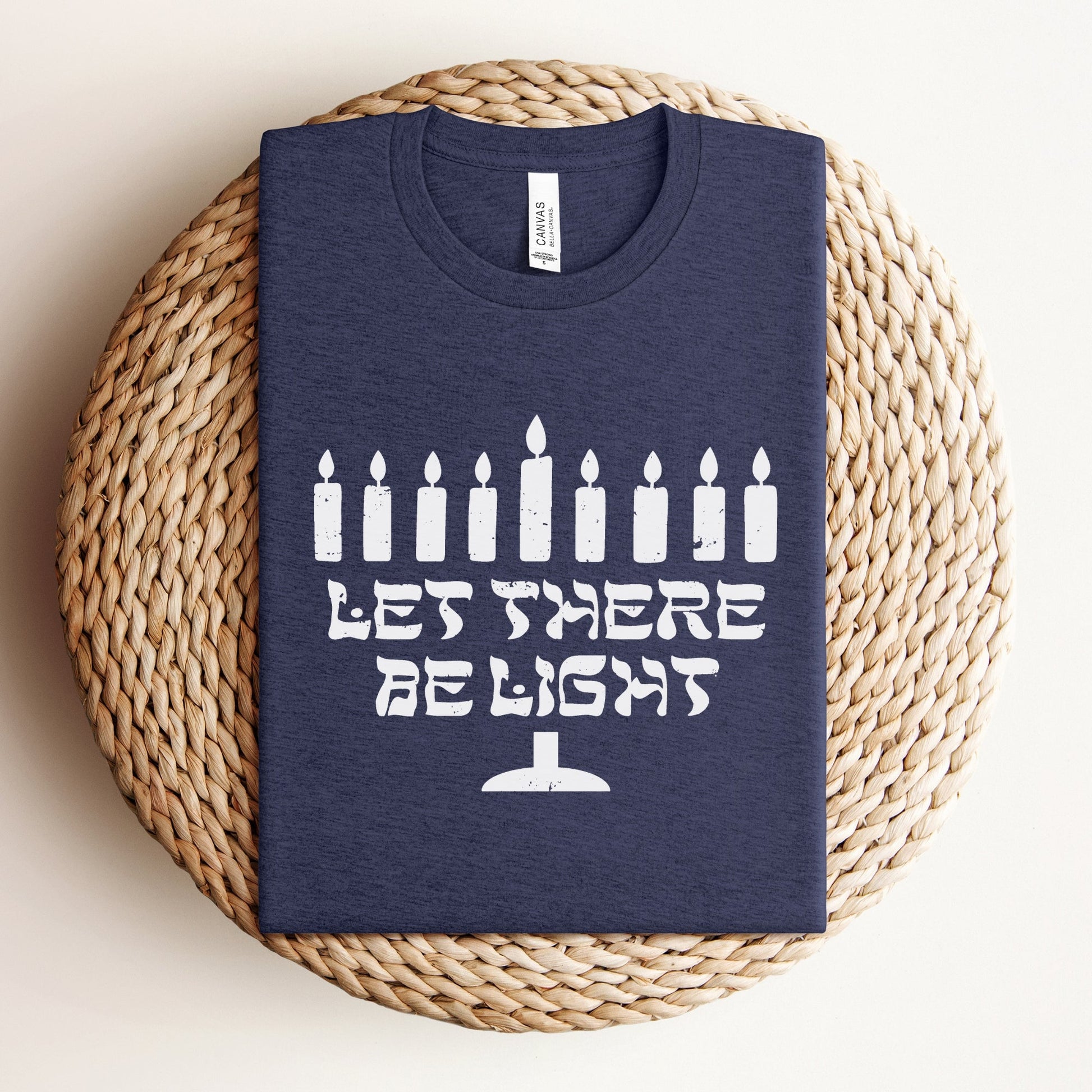 Let There Be Light | Hanukkah Menorah T-shirt - Oytiot