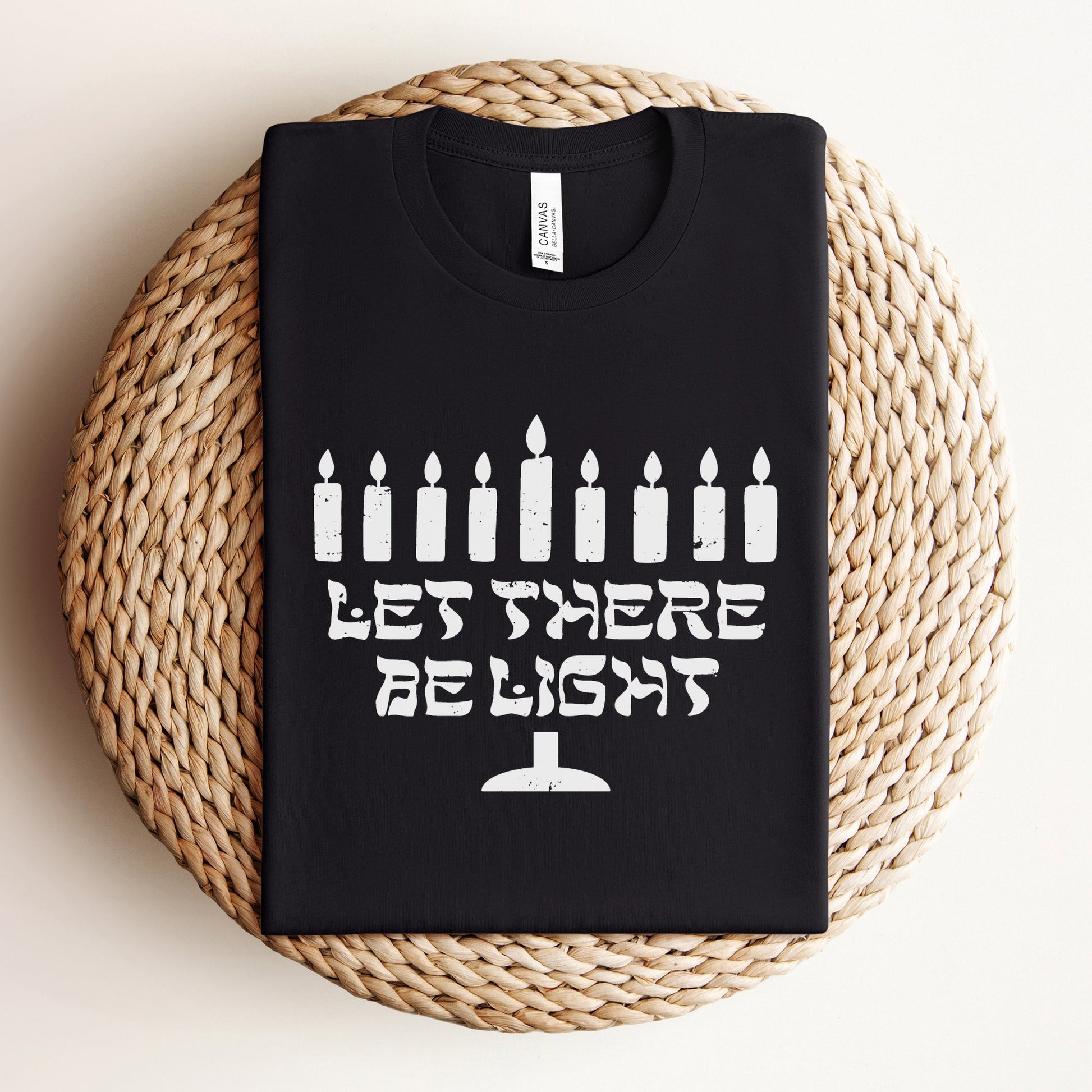 Let There Be Light | Hanukkah Menorah T-shirt - Oytiot