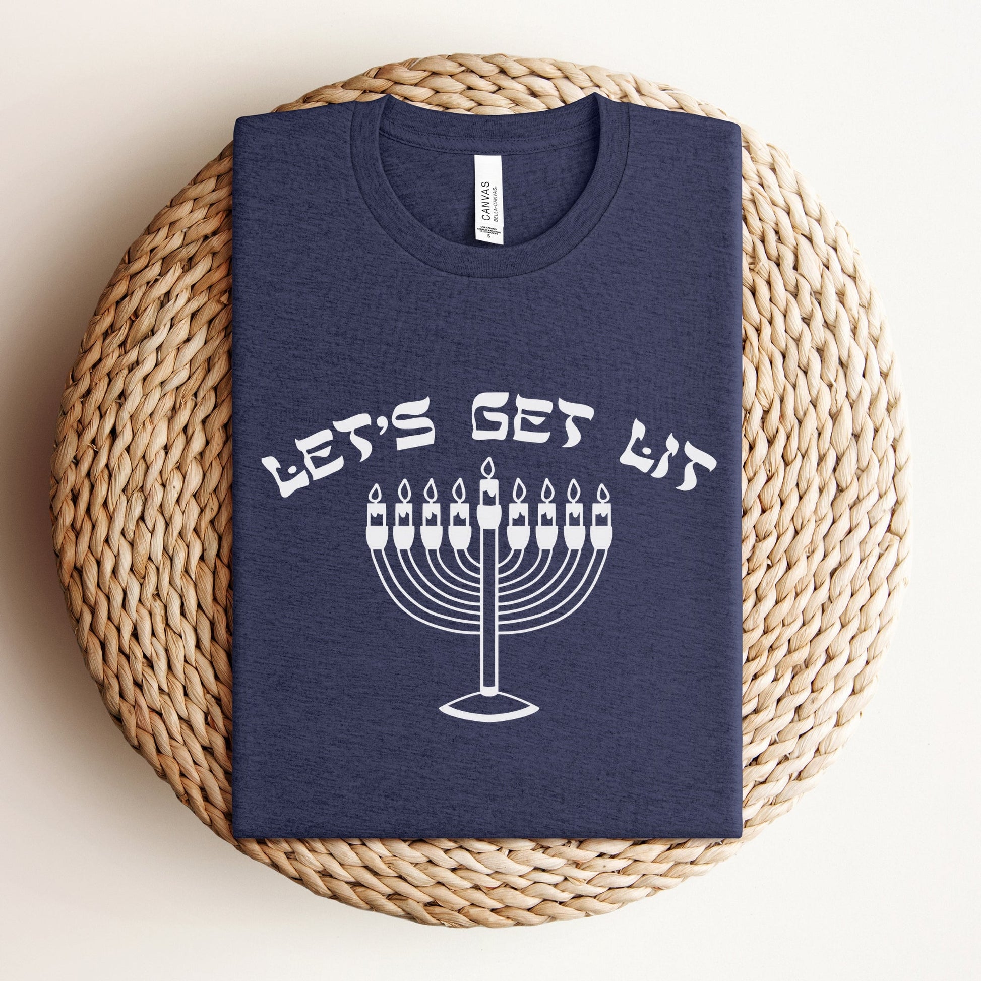 Let's Get Lit | Hanukkah Funny T-shirt - Oytiot