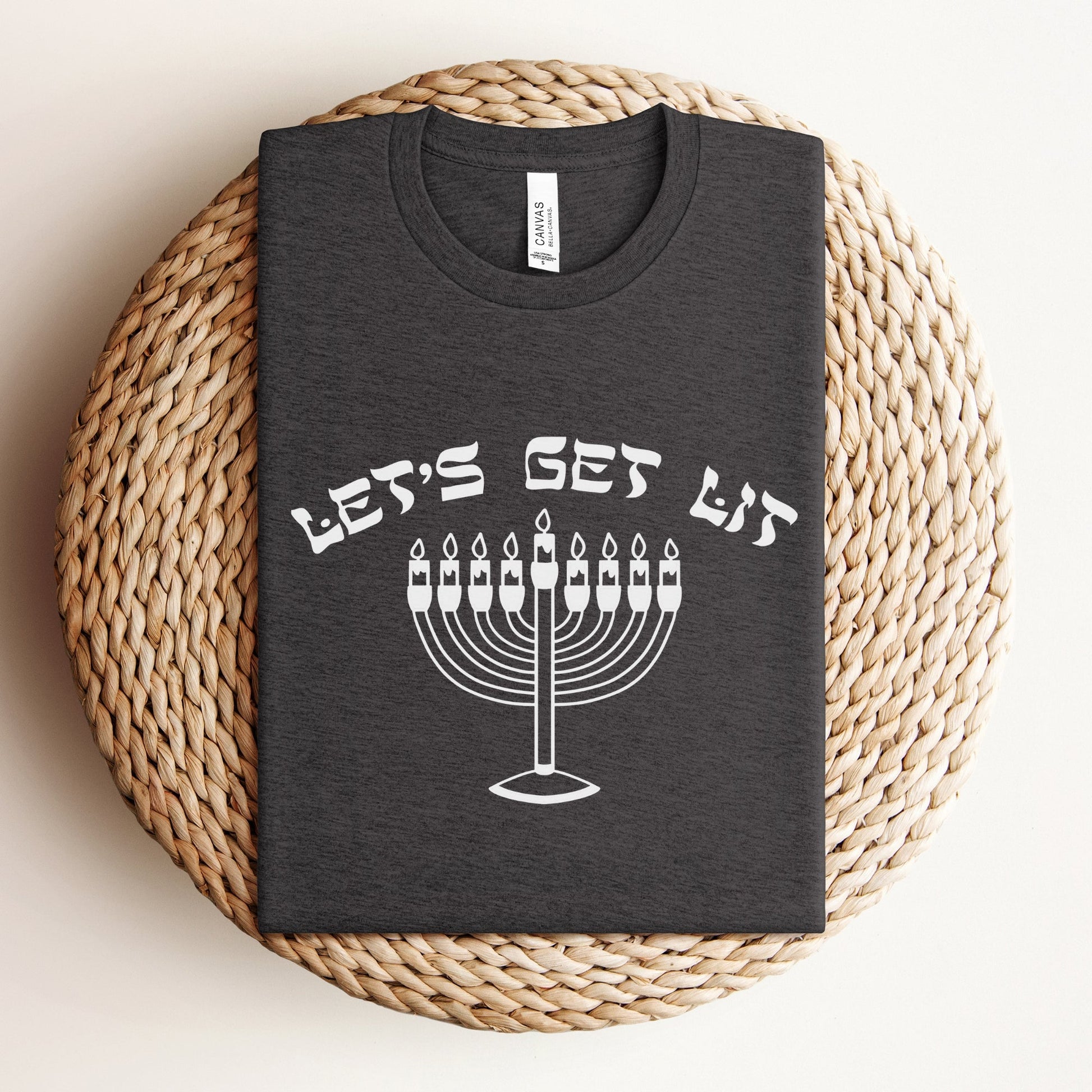 Let's Get Lit | Hanukkah Funny T-shirt - Oytiot
