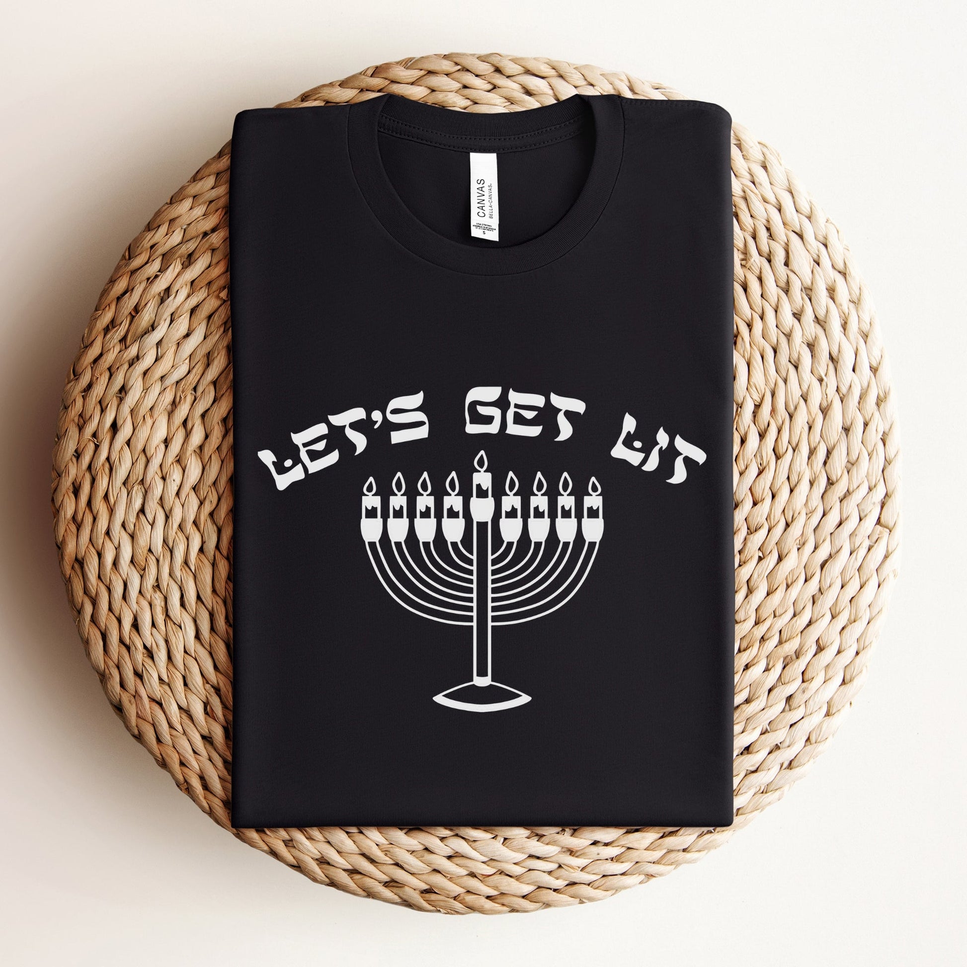 Let's Get Lit | Hanukkah Funny T-shirt - Oytiot