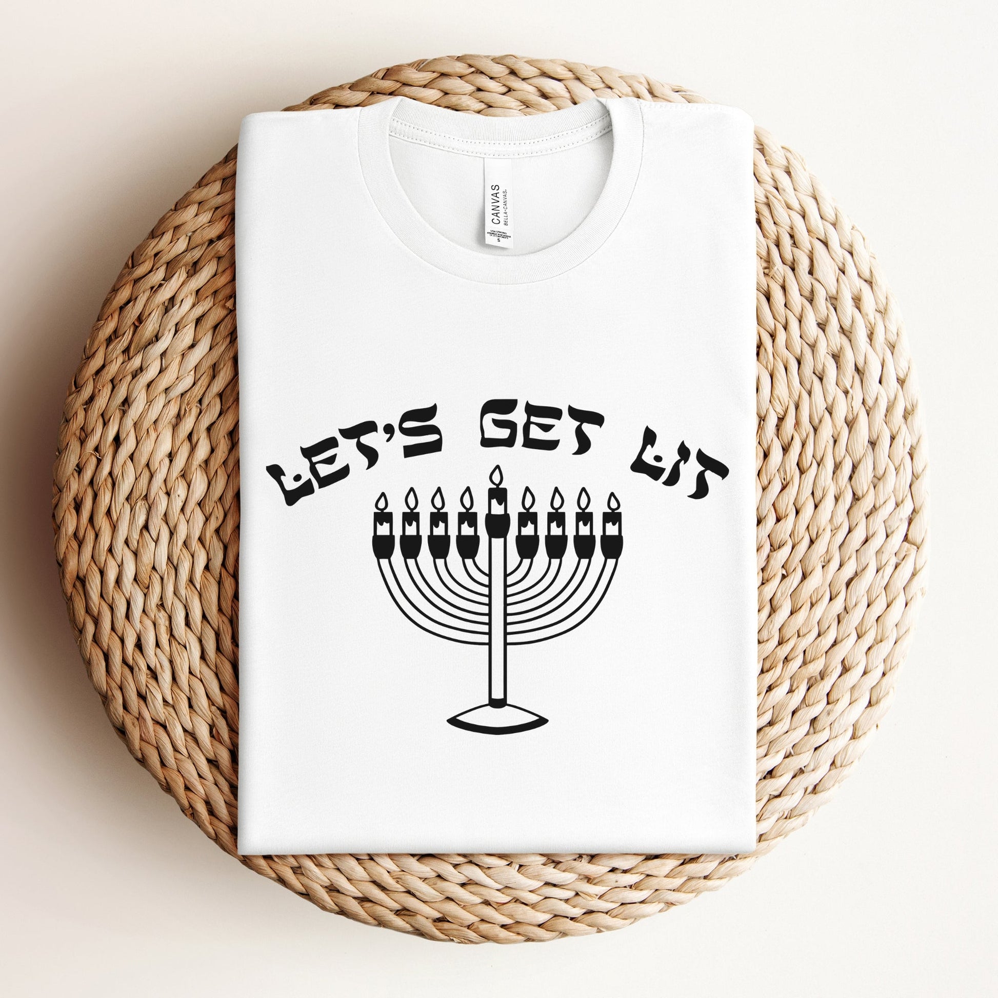 Let's Get Lit | Hanukkah Funny T-shirt - Oytiot