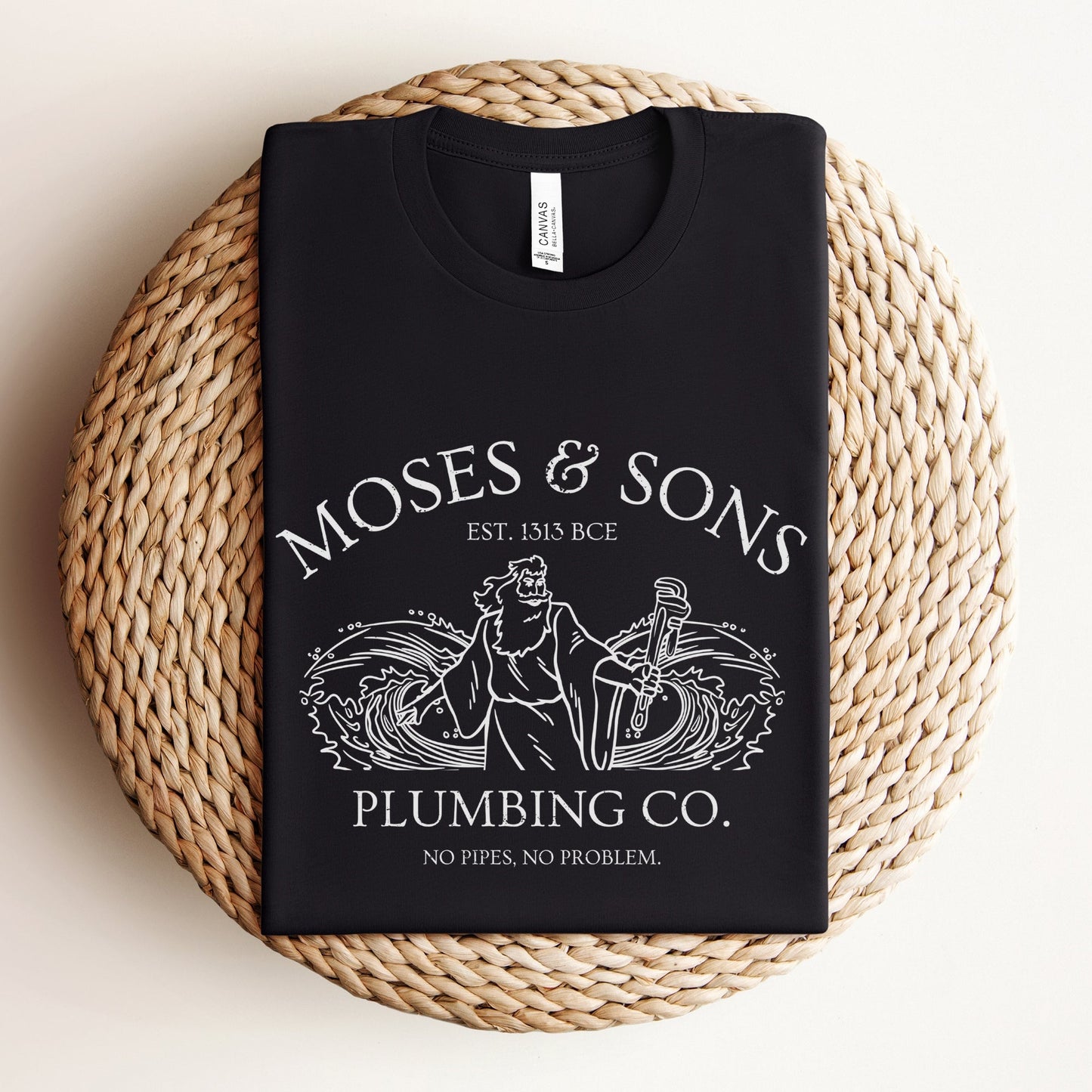 Moses Plumbing Company | Funny Jewish Passover T-shirt - Oytiot