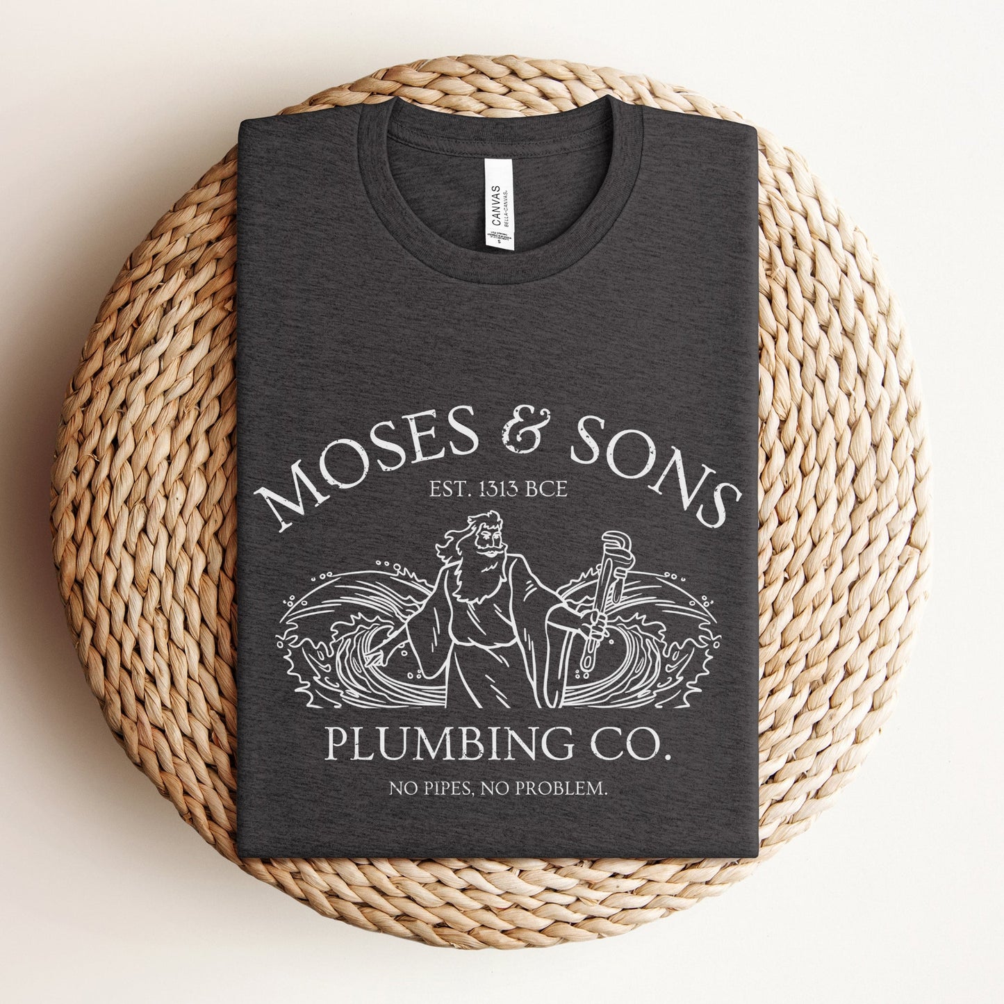 Moses Plumbing Company | Funny Jewish Passover T-shirt - Oytiot