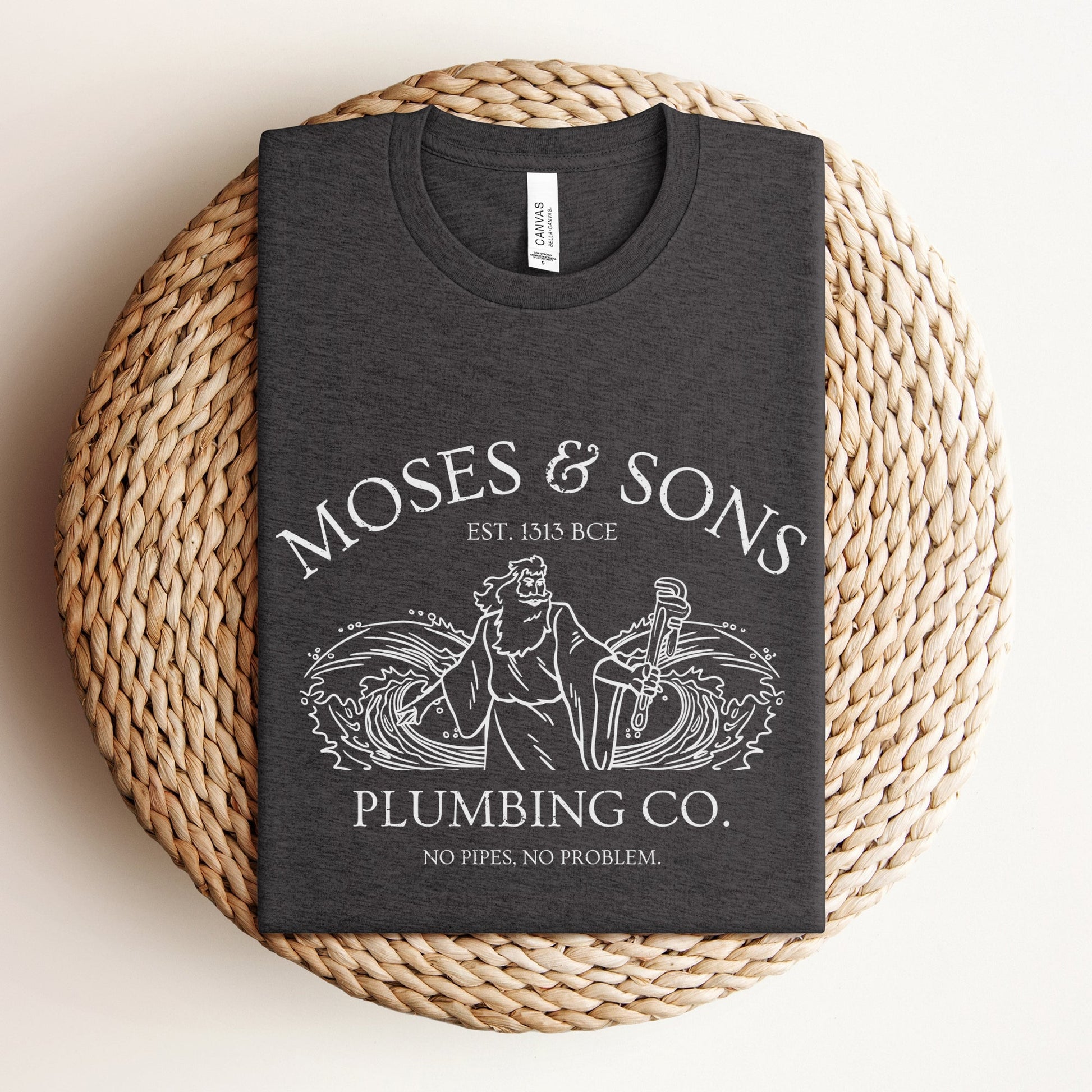 Moses Plumbing Company | Funny Jewish Passover T-shirt - Oytiot