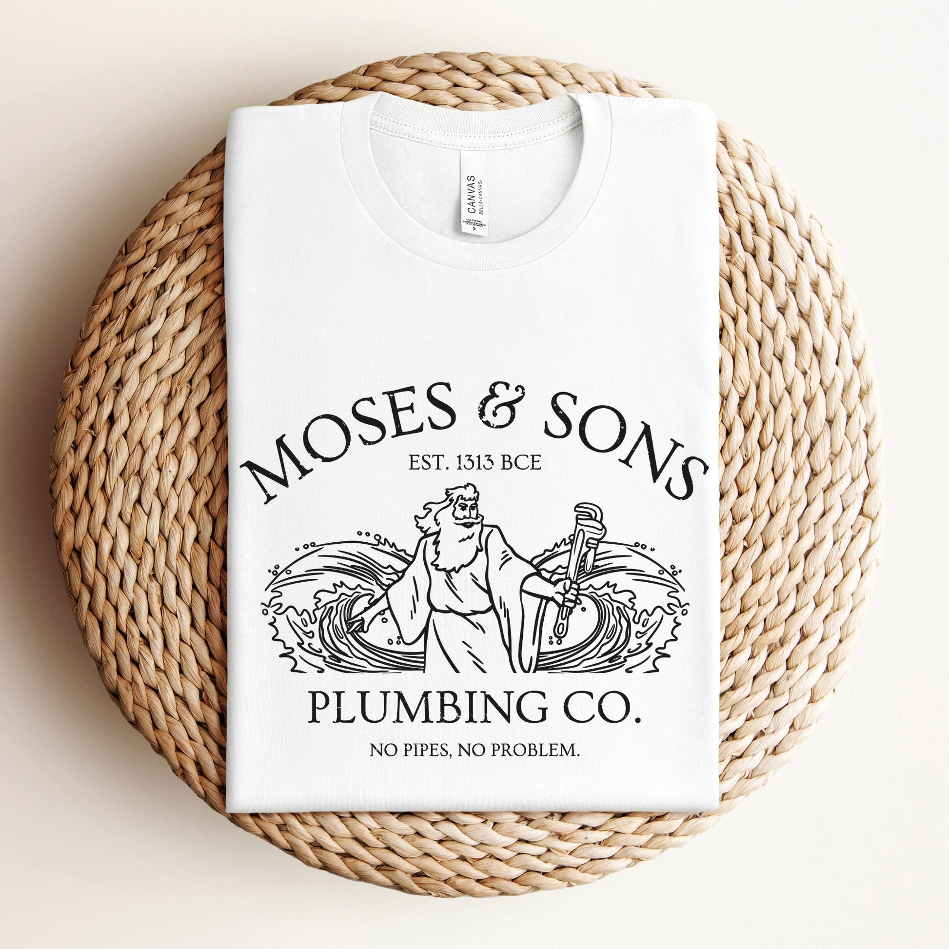 Moses Plumbing Company | Funny Jewish Passover T-shirt - Oytiot