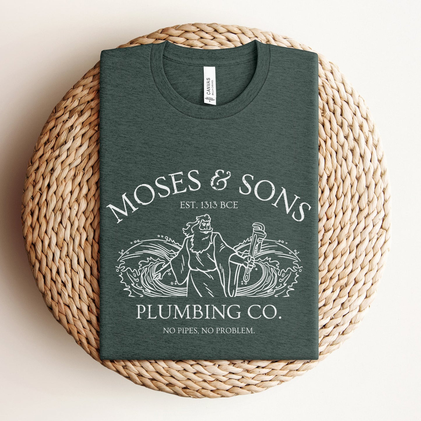 Moses Plumbing Company | Funny Jewish Passover T-shirt - Oytiot