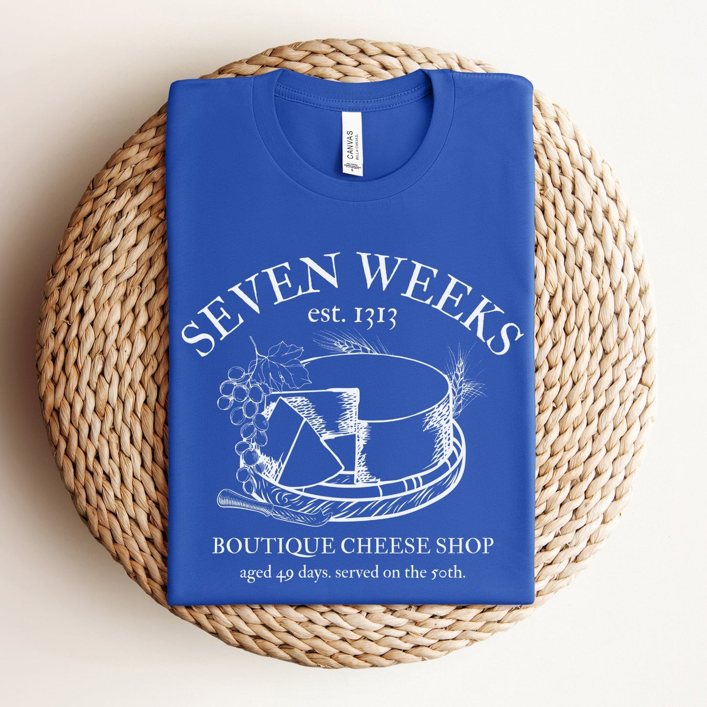 Seven Weeks Cheese Shop | Shavuot Humor T-shirt - Oytiot