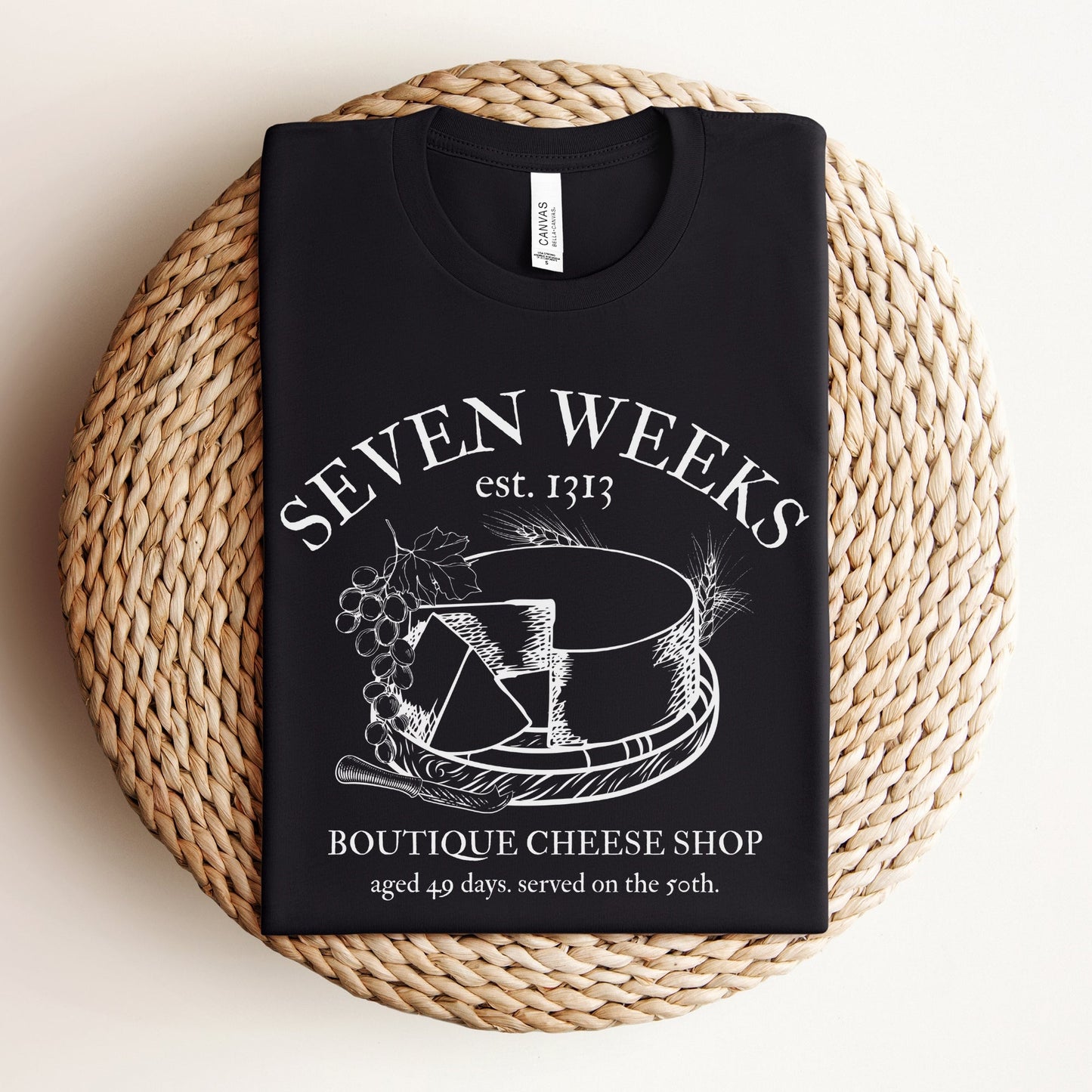 Seven Weeks Cheese Shop | Shavuot Humor T-shirt - Oytiot