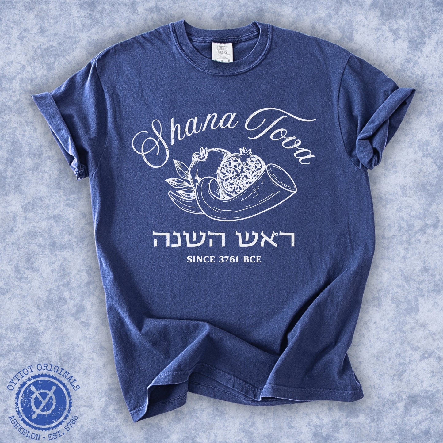 Shana Tova | Hebrew Washed T-shirt - Oytiot