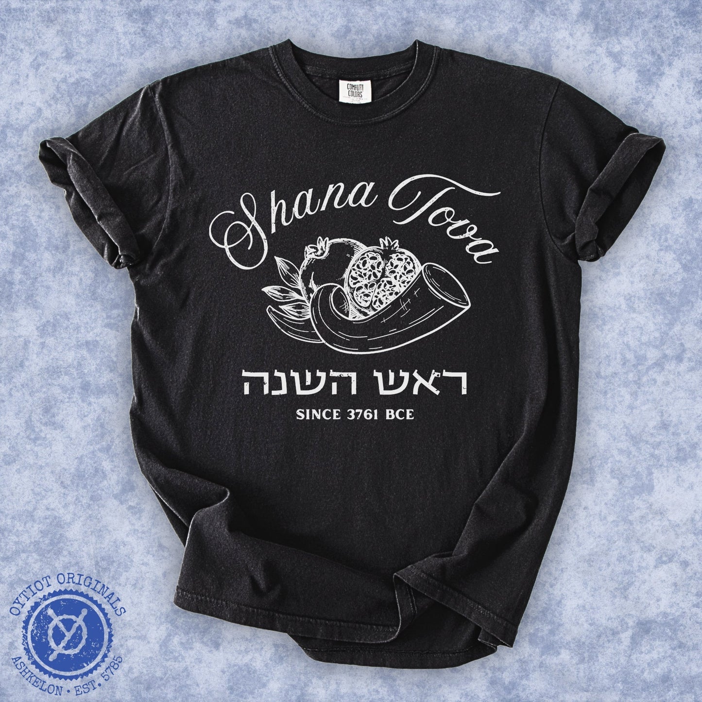 Shana Tova | Hebrew Washed T-shirt - Oytiot