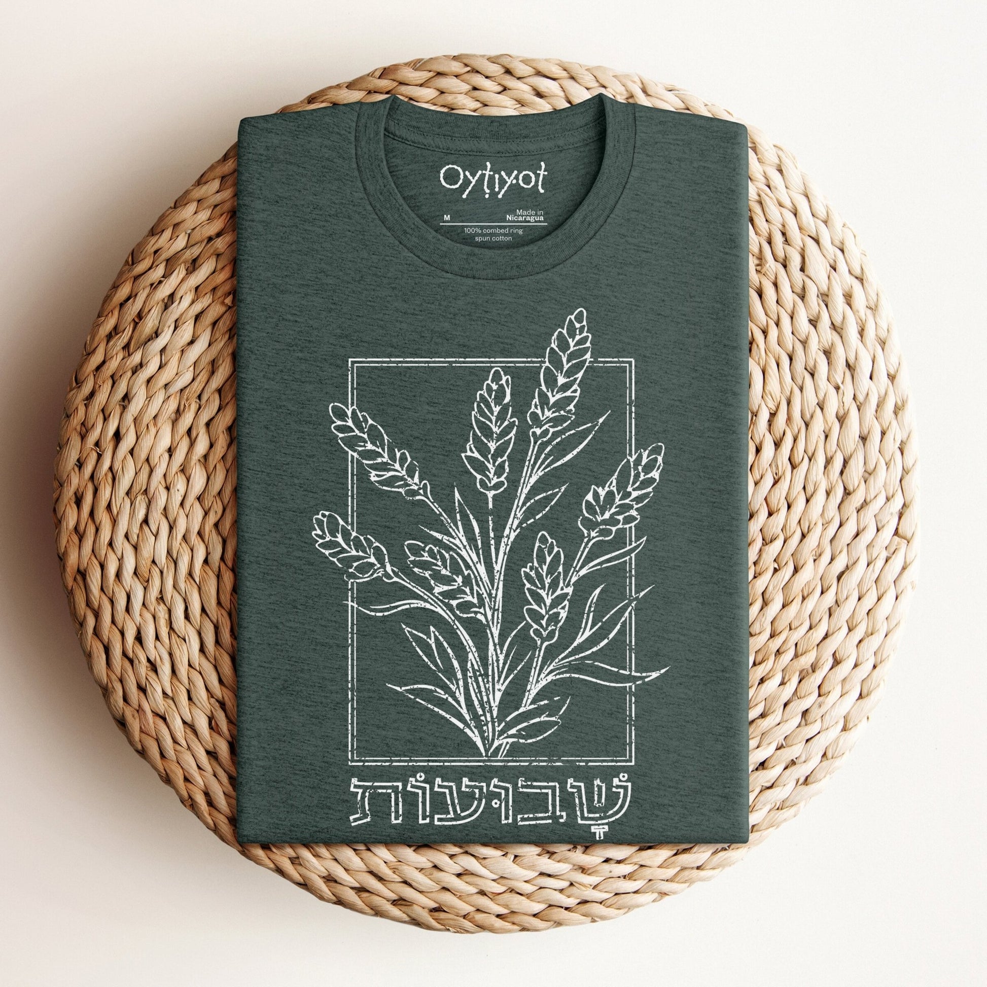 שבועות | Feast Of Weeks Hebrew T-shirt - Oytiot