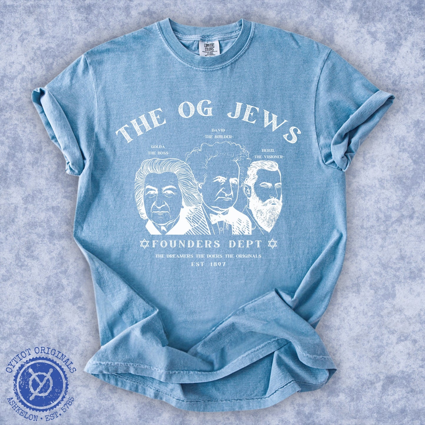 The OG Jews | Founders Dept. Washed T-shirt - Oytiot