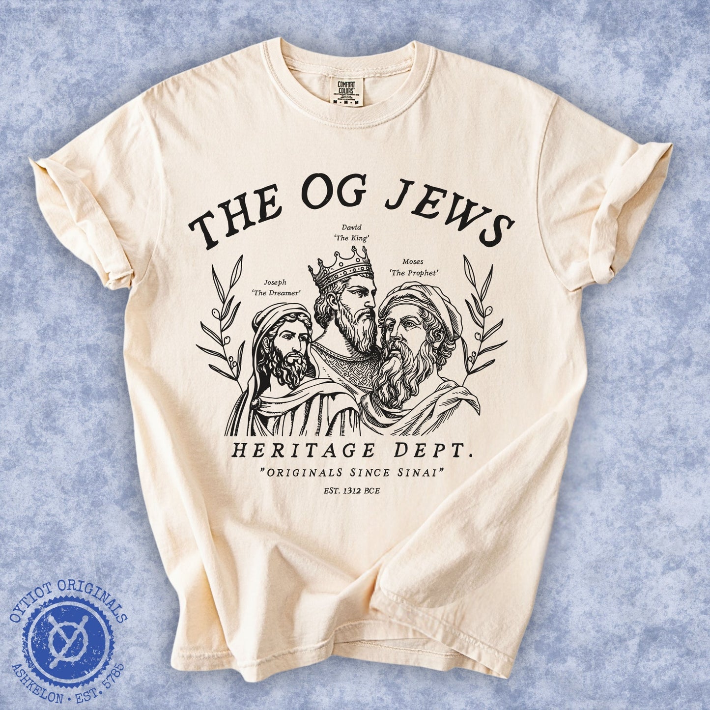 The OG Jews | Heritage Dept. Washed T-shirt - Oytiot
