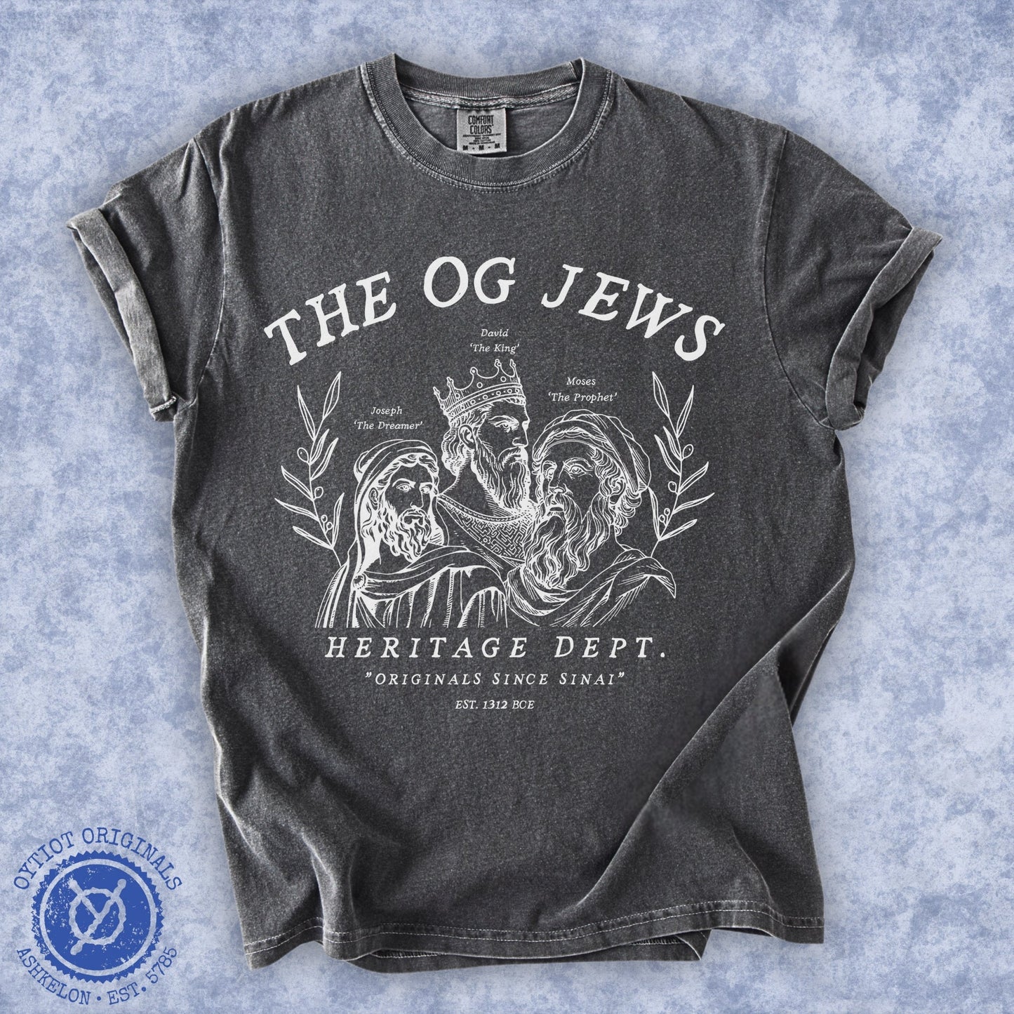 The OG Jews | Heritage Dept. Washed T-shirt - Oytiot