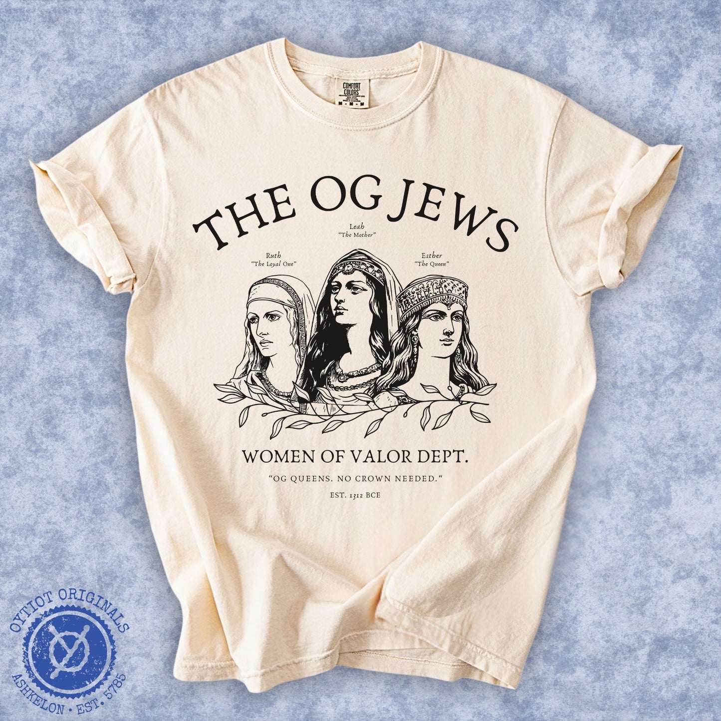 The OG Jews | Woman Of Valor Dept. Washed T-shirt - Oytiot