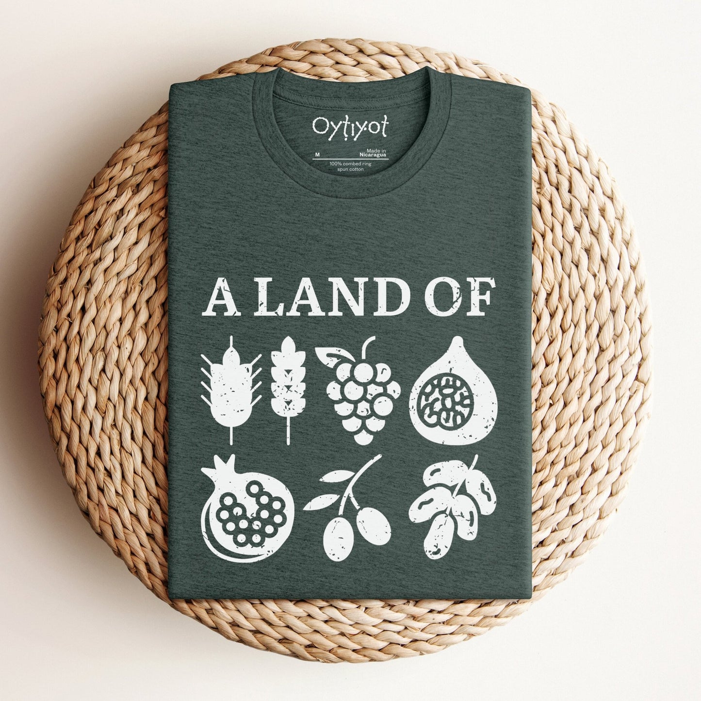 The Seven Species (Shivat Haminim) T-shirt - Oytiot