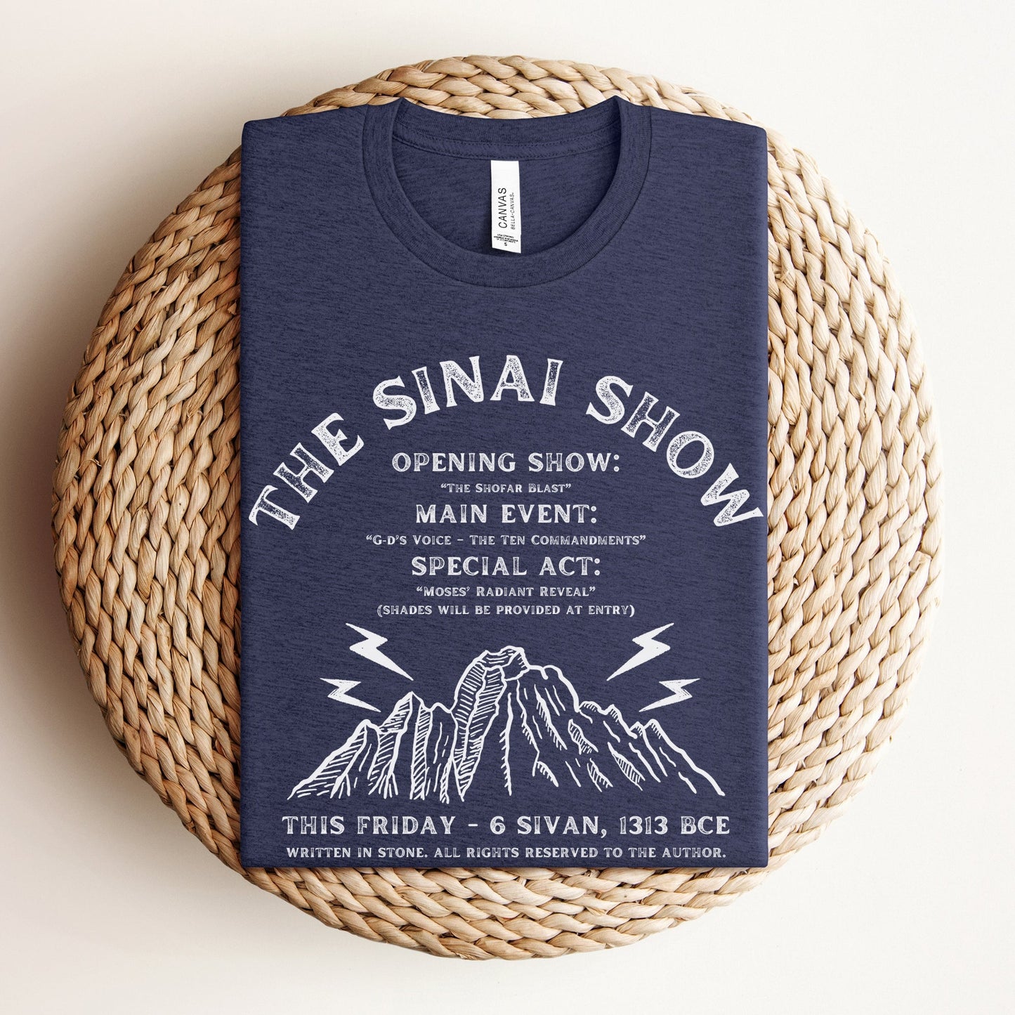 The Sinai Show | Jewish Humor Passover T-shirt - Oytiot