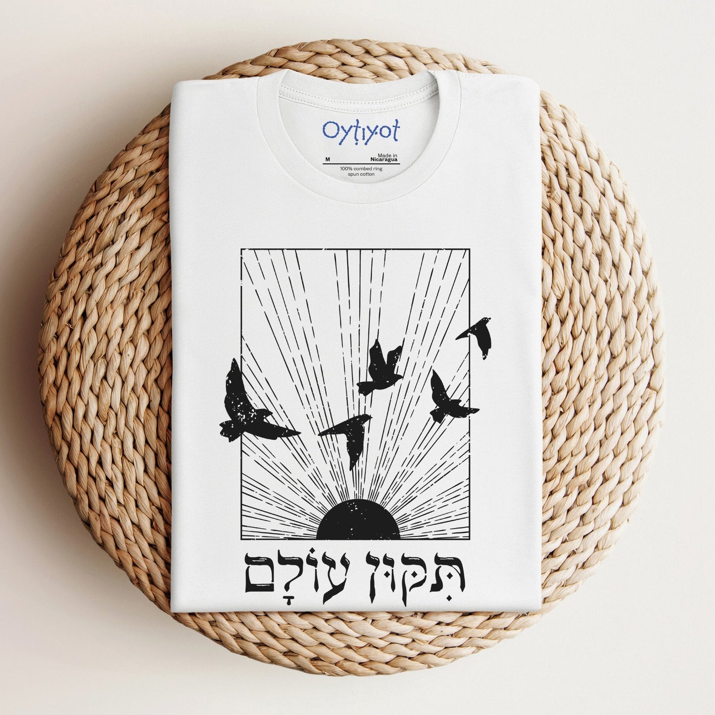 ืชืืงืื ืขืืื | Repair The World In Hebrew T-shirt - Oytiot
