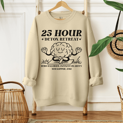 25 Hour Detox | Yom Kippur Humor Sweatshirt - Oytiot