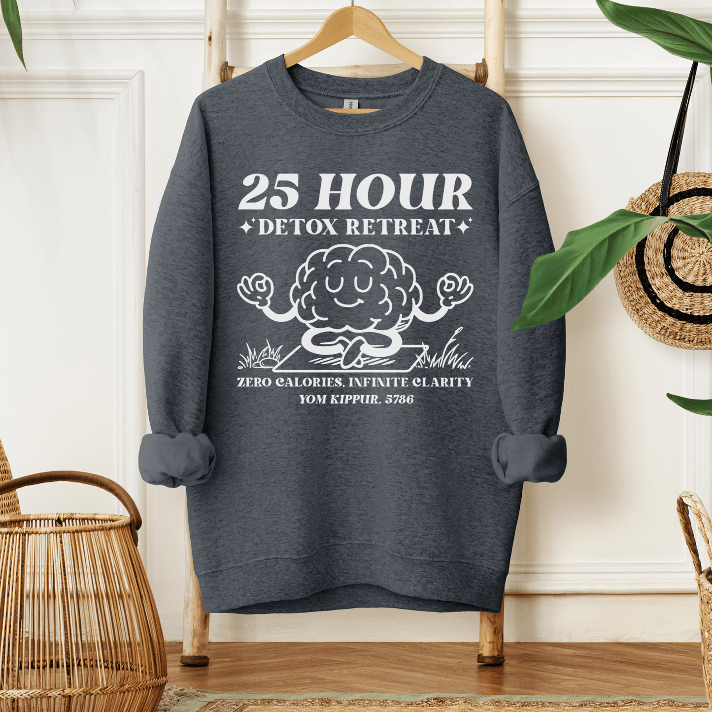 25 Hour Detox | Yom Kippur Humor Sweatshirt - Oytiot
