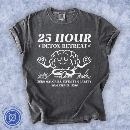 25 Hour Detox | Yom Kippur Humor Washed T-shirt - Oytiot