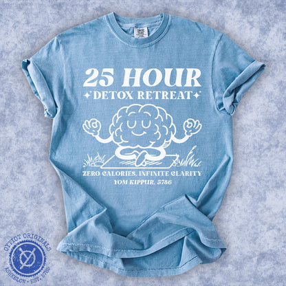 25 Hour Detox | Yom Kippur Humor Washed T-shirt - Oytiot