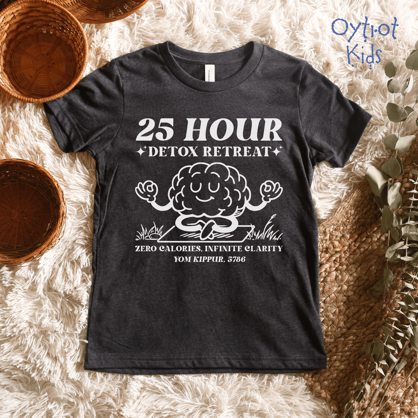 25 Hour Detox | Yom Kippur Humor Youth T-shirt - Oytiot