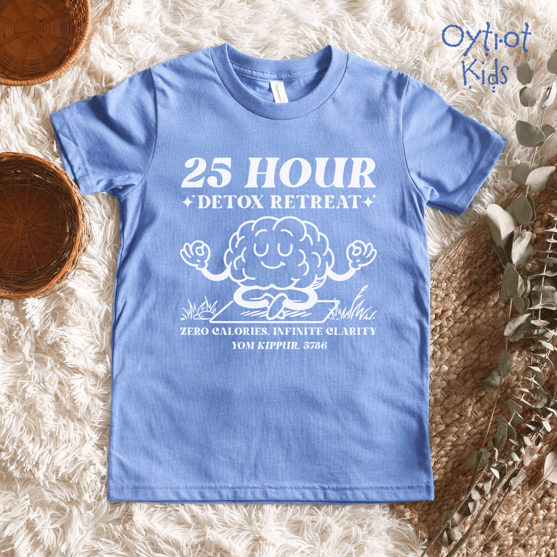25 Hour Detox | Yom Kippur Humor Youth T-shirt - Oytiot