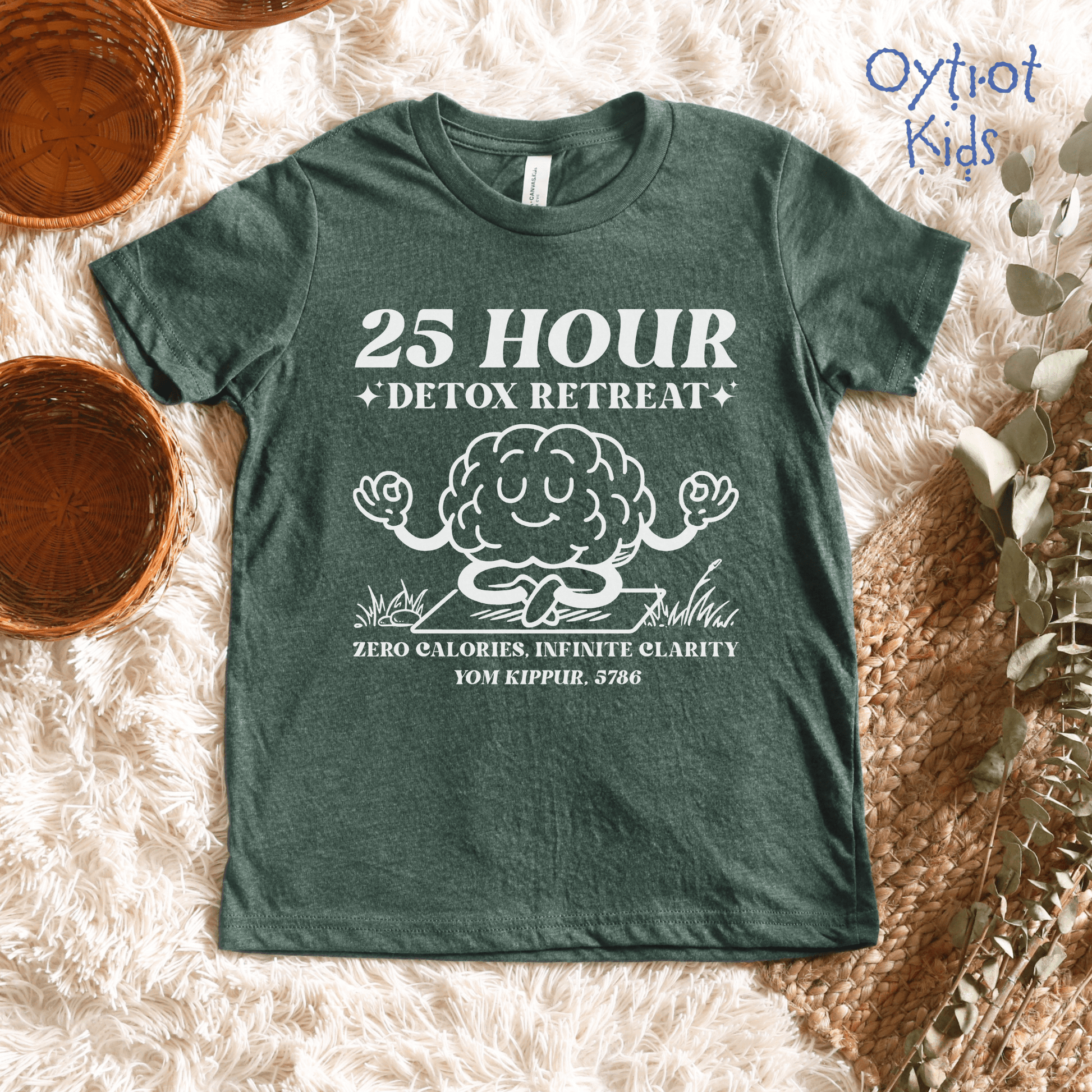 25 Hour Detox | Yom Kippur Humor Youth T-shirt - Oytiot