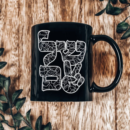 שלום | Shalom in Hebrew Black Mug