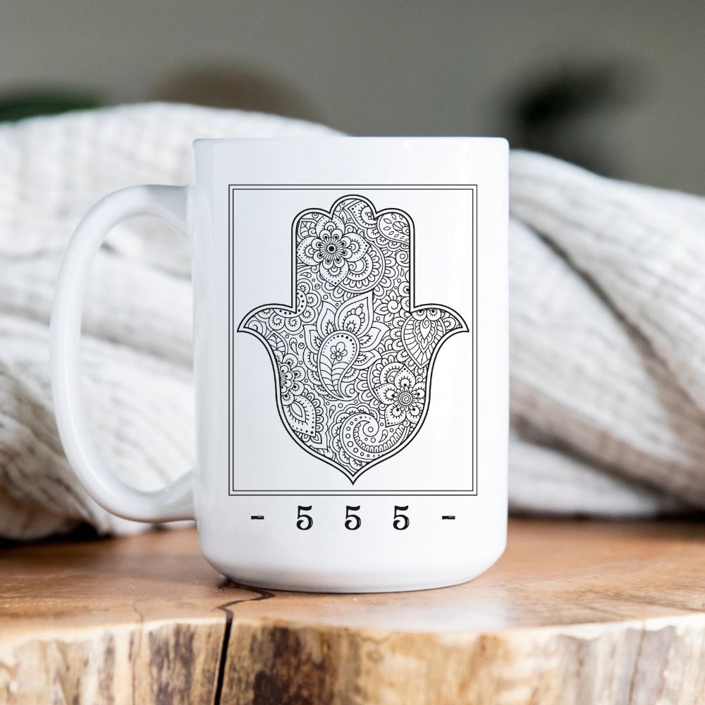 555 | Hamsa Israeli Slang Mug