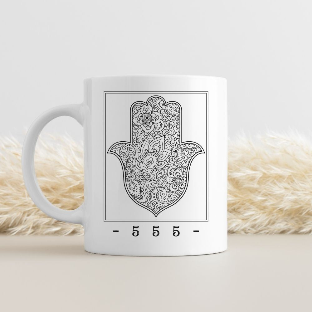 555 | Hamsa Israeli Slang Mug