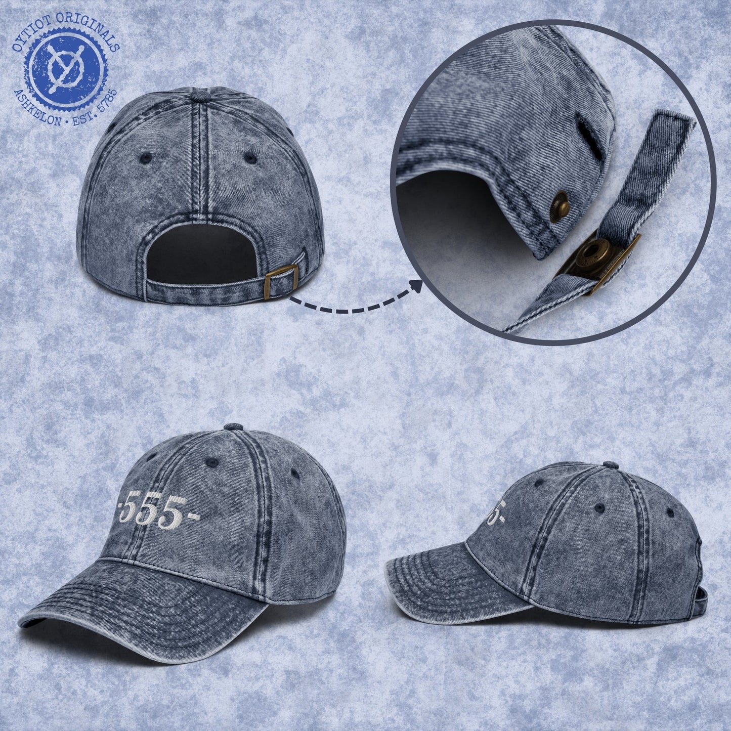  - 555 - | Israeli Slang Embroidered Cap - Oytiot